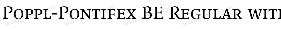 Poppl-Pontifex BE Regular with Small Caps字体转换